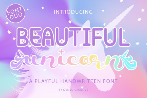 Beautiful Unicorn: A Font Duo for Whimsical Designs