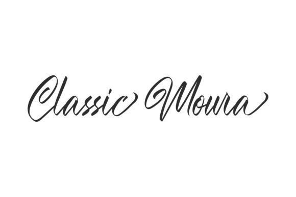 Classic Moura: A Calligraphic Script Font for Timeless Designs