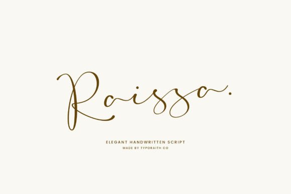 Exploring Raissa: A Handwritten Script Font for Modern Creatives