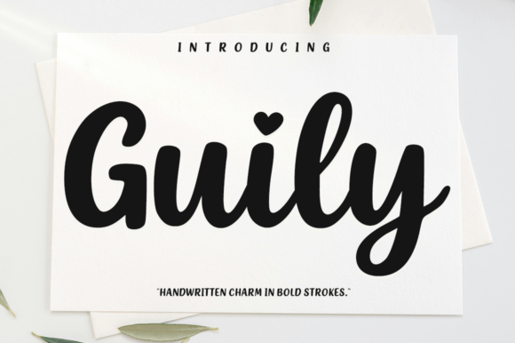Guily: The Script Font with a Confident, Handwritten Soul