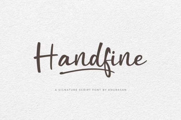 Handfine: A Modern Script for Polished Design Projects