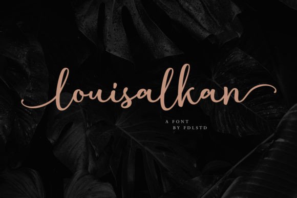 Louisalkan: A Handwritten Script Font for Modern, Elegant Designs
