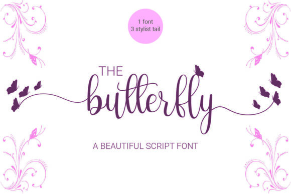 The Butterfly: A Script Font for Enchanting Designs